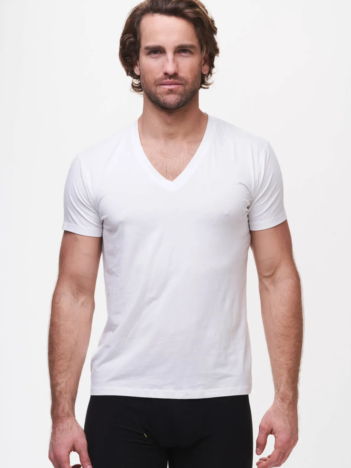 BamBare Bamboo Comfort Deep V-Neck Undershirt - tasc Performance
