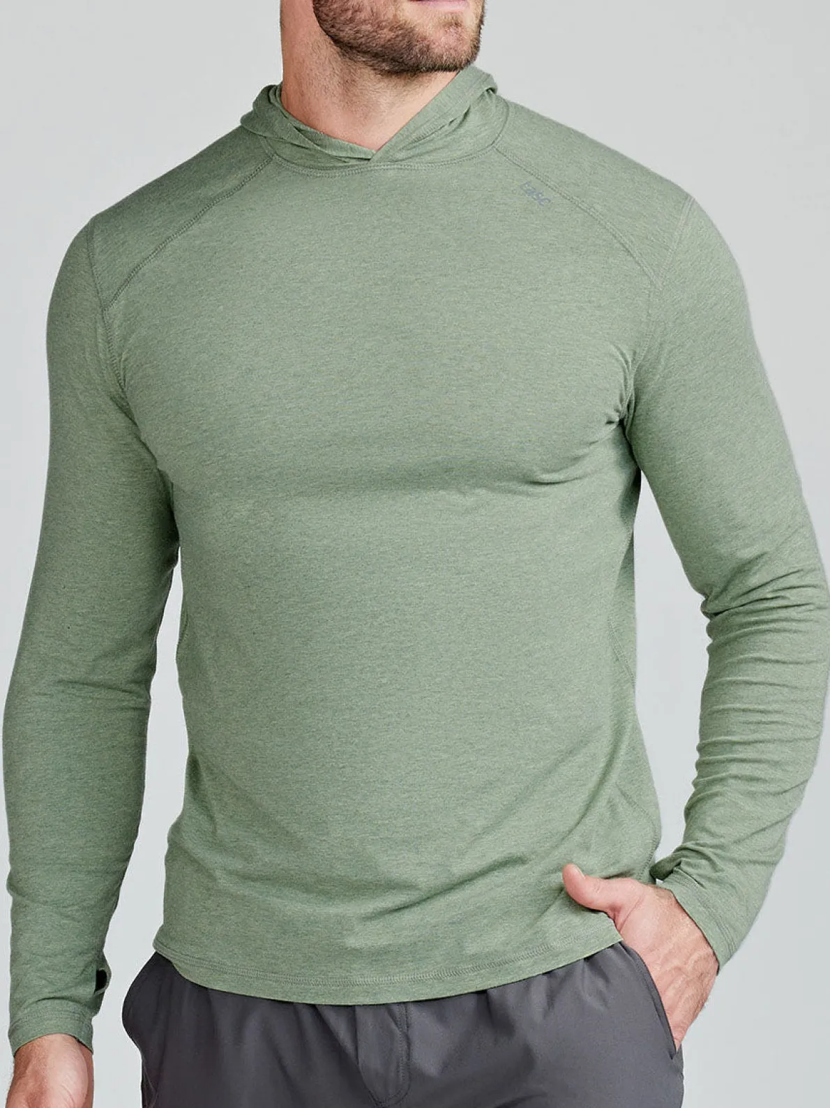 Carrollton Lightweight Hoodie - Kelp Heather