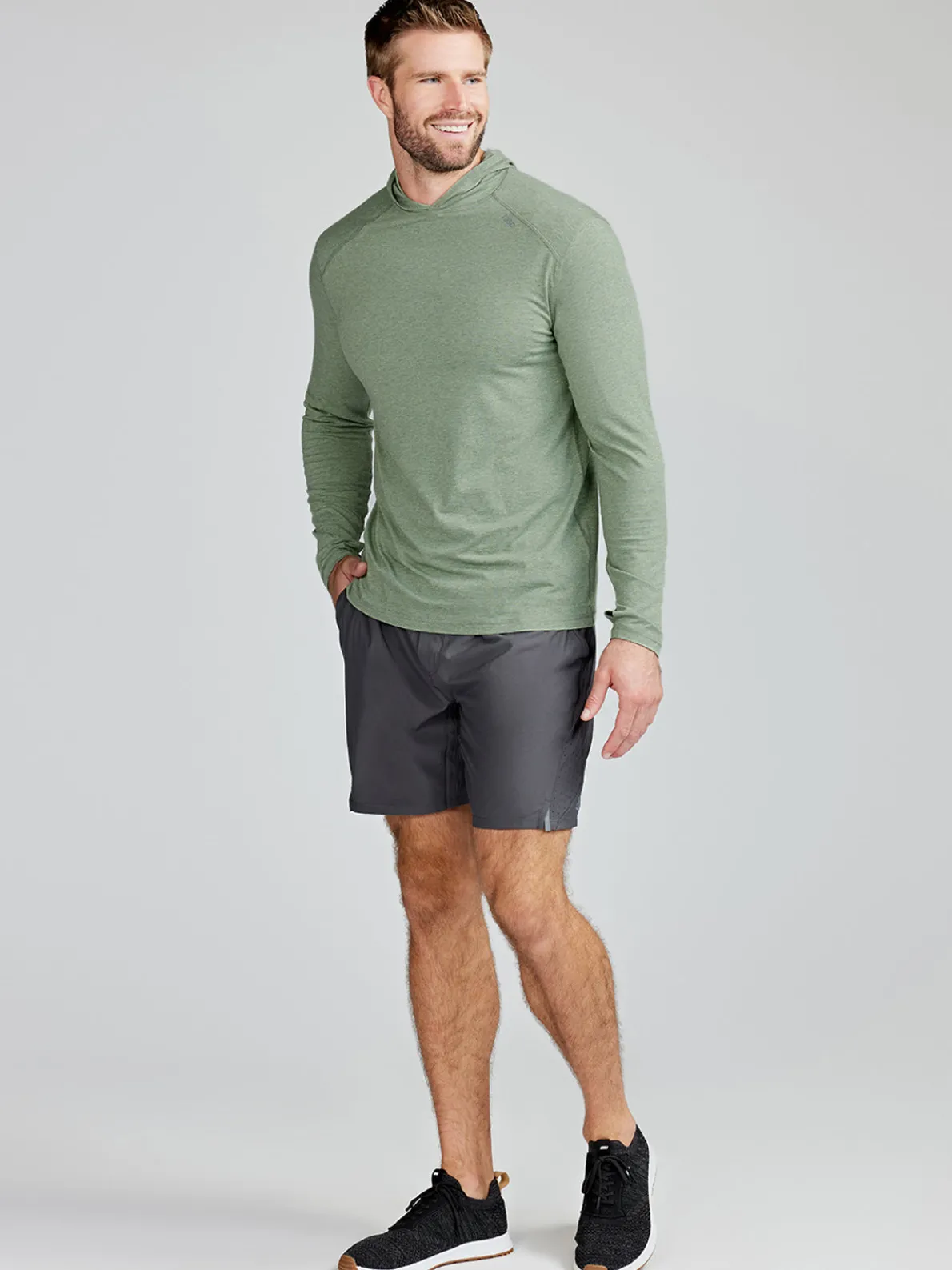 Carrollton Lightweight Hoodie - Kelp Heather