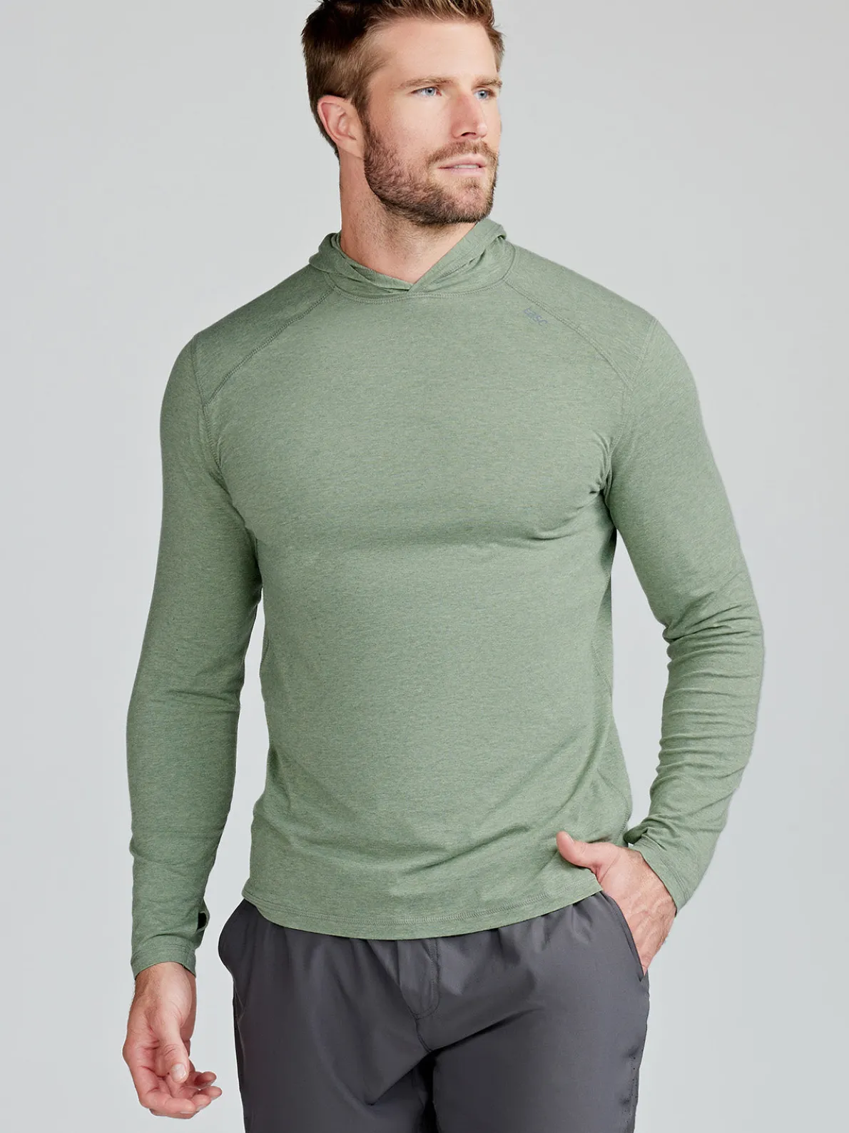 Carrollton Lightweight Hoodie - Kelp Heather