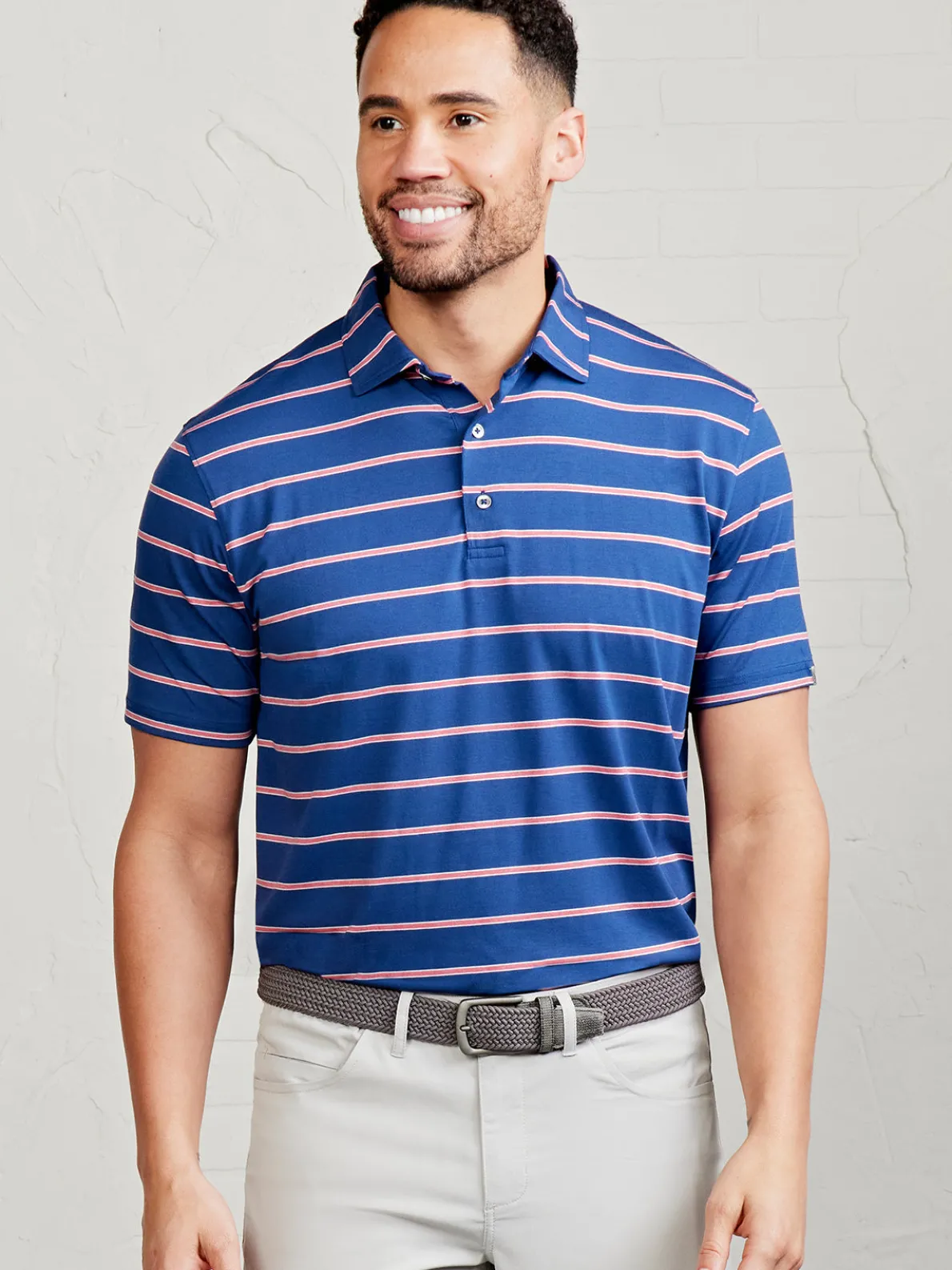 Cloud Polo - Patriot Stripe