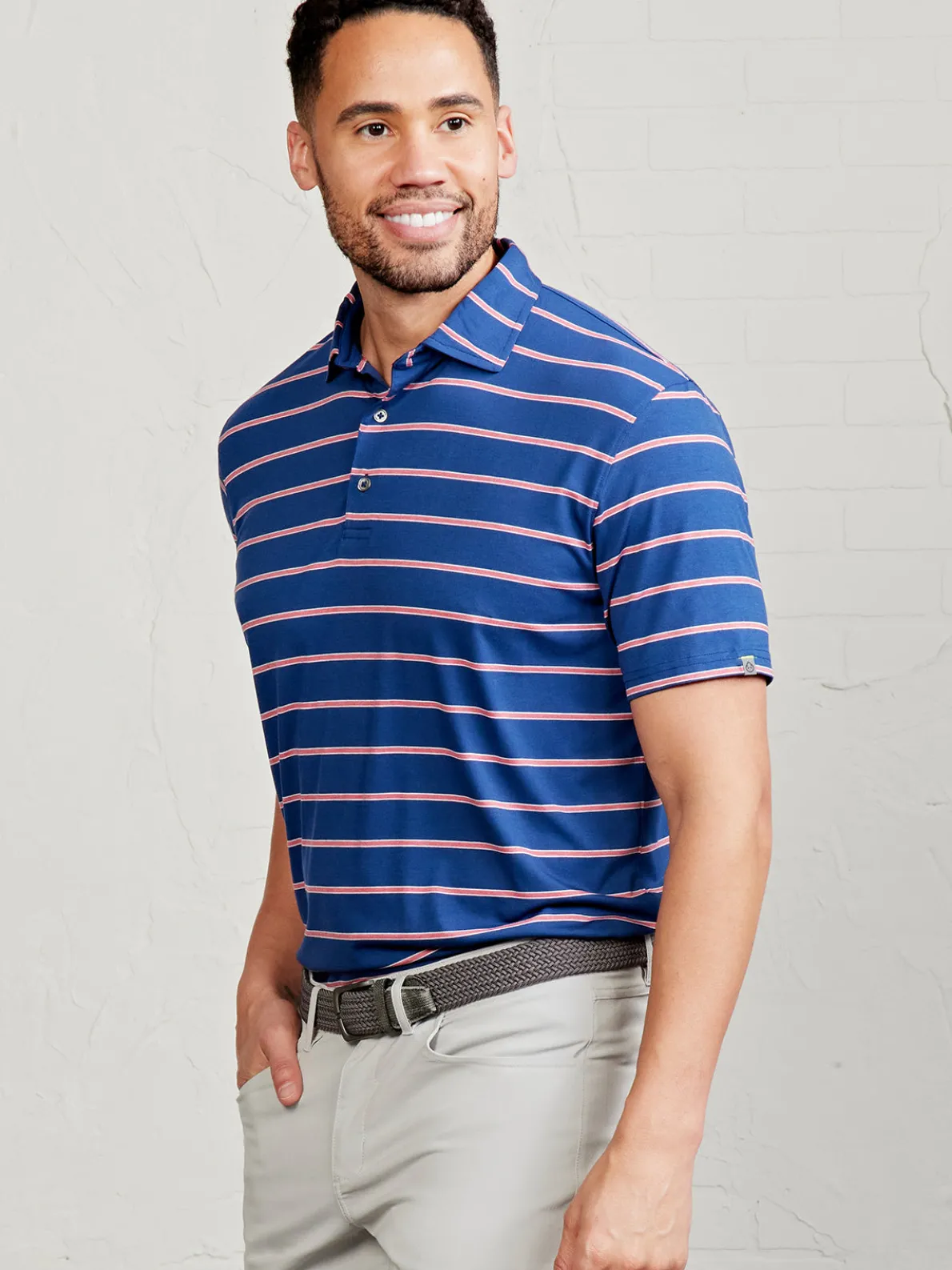 Cloud Polo - Patriot Stripe