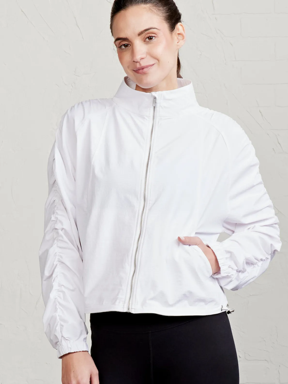 Jet Set Ruched Windbreaker