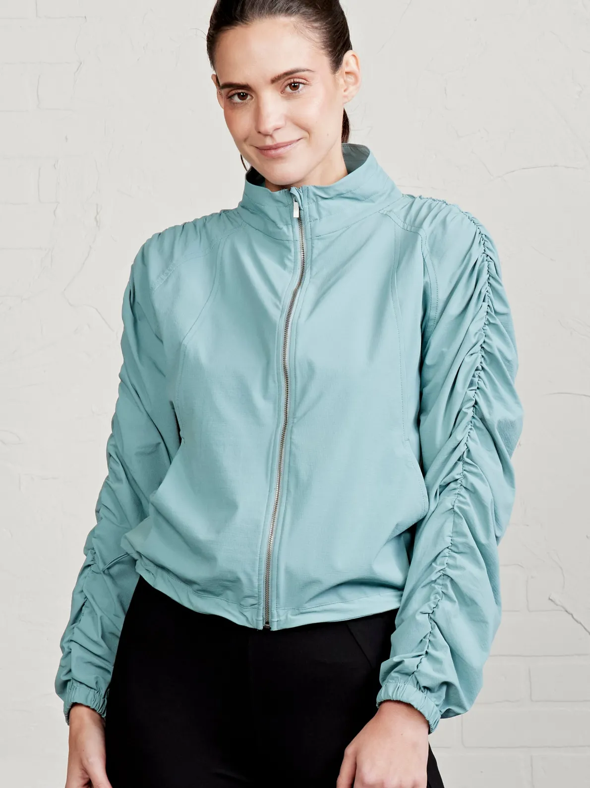 Jet Set Ruched Windbreaker