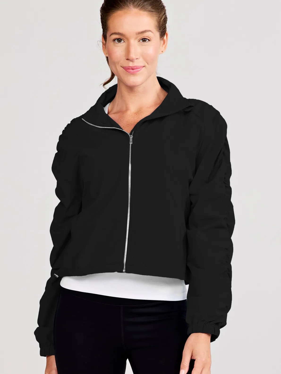 Jet Set Ruched Windbreaker