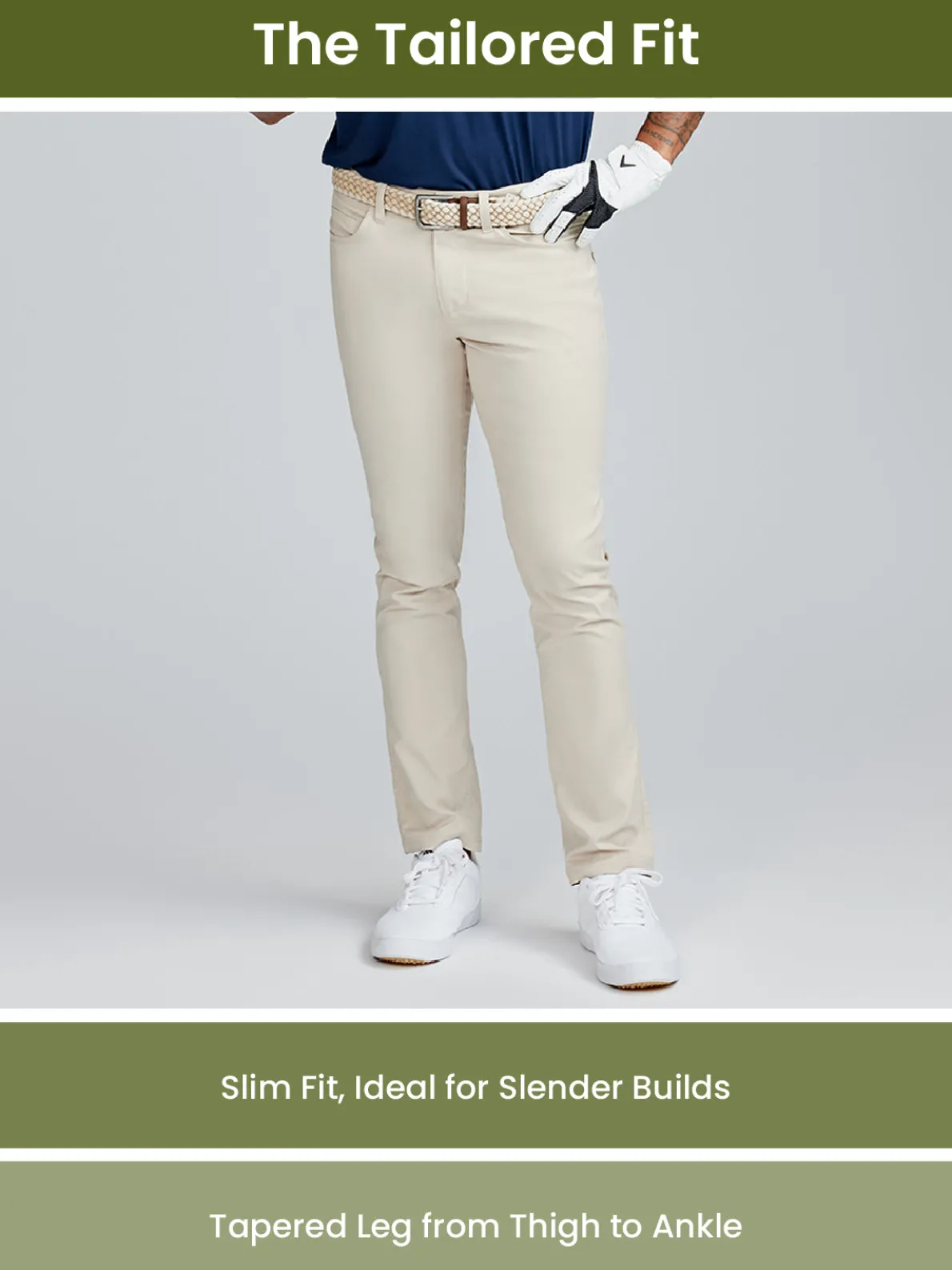 Motion Pant Tailored Fit - Glacier Gray