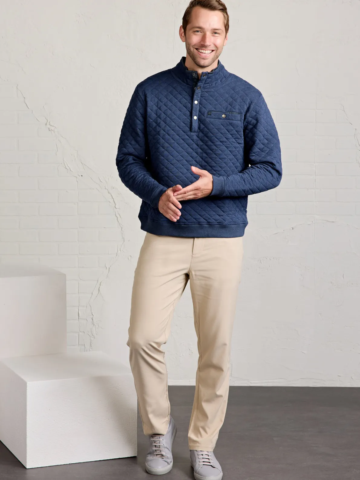 Newport Soft Quilt Pullover